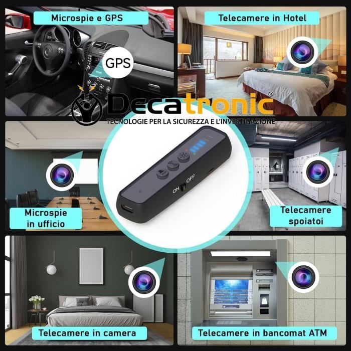 Détecteur Anti-Espion Professionnel CHEEK H6 - Caméras Cachées, Micros, GPS Tracker, 3 Modes RF/IR/Magnétique
