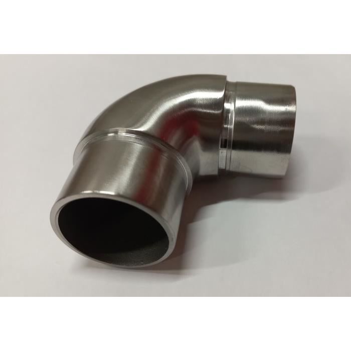Coude Inox A4 Satiné Pour Tube 42.4mm - Garde-corps, épaisseur 2mm - Neuf