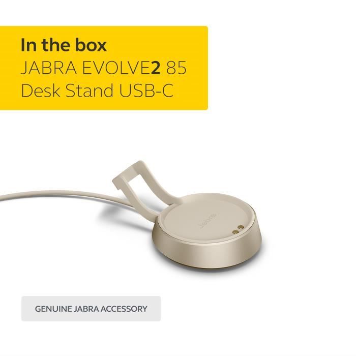 Station de charge JABRA Evolve2 85 USB-C Support de casque