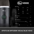 Microphone X USB - Blue Yeti - Condensateur Pro pour Enregistrement, Streaming, Gaming, Podcast sur PC ou Mac - Noir-4