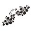 1pair Plante Fleur Autocollants Pare Chocs Personnalisé Creative Fleur Autocollant De Voiture Noir Argent Ct2351 Rougenoir100 G