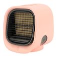 Mini climatiseur portable – Nosheir – Refroidissement rapide USB 3 vitesses – Pour bureau, chambre et voyage – Rose