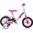 Vélo enfant DINOBIKES 10'' - Fille - Cadre en acier - Pneus gonflables - Rose-0