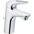 GROHE Mitigeur lavabo monocommande Eurostyle 23374003 - Bec fixe - Limiteur de température - Economie d'eau - Chrome - Taille S-0