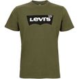 LEVI'S T-Shirt avec logo sur l'avant Vert Olive/Noir Homme-0