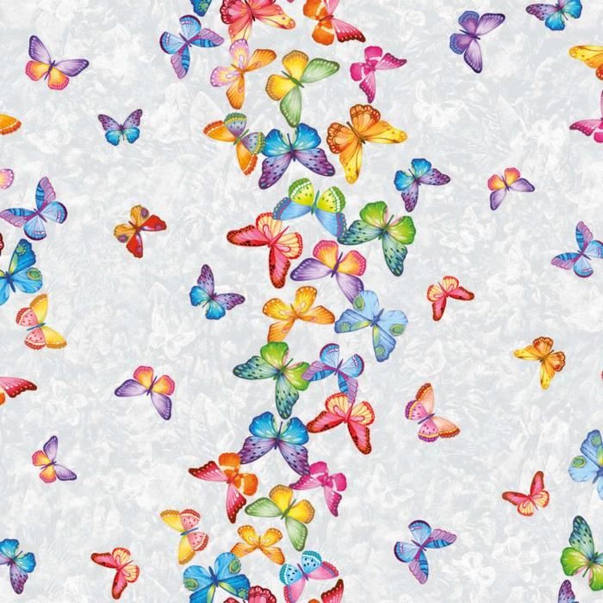 Toile cirée 100 x 140cm Motif papillons et fleurs des champs Taille au choix Lavable Mit Muster Beige Nappe en toile cirée