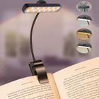 AUDEN COSMA Lampe de Lecture, 24 LED Liseuse Clip Rechargeable, 3 Couleurs & 5 Luminosité, 360° Cou Flexible, Portable pour Lire au Lit, Noir