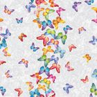 DOULITO Nappe Toile cirée au mètre - Largeur 140 cm - Papillon - Multicolore