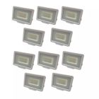 Lot de 10 Projecteurs LED 10W Blanc Chaud Étanche IP65 - Marque OPTONICA - Modèle XFL5902