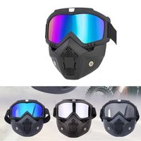 Lunettes de motocross coupe-vent avec masque de protection UV
