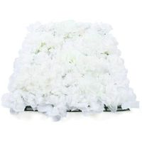 Panneaux de fleurs artificiels, 9 pièces de panneaux  de fleurs muraux blanches,40 x 60 cm, mariage, maison, photographie
