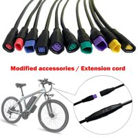 Câble de rallonge vert de 5 broches-Connecteur mâle et femelle étanche-Pour vélos électriques Bafang