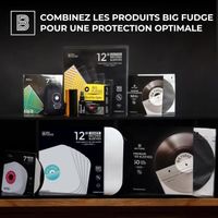 BIG FUDGE Pochettes intérieures pour Disques Vinyles - 30cm x 100 Pièces