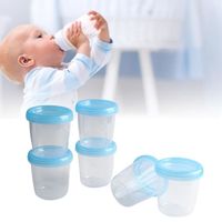 Pwshymi Tasse de stockage de lait Tasses de Stockage de Lait Maternel puericulture lait 6 gobelets de conservation du lait