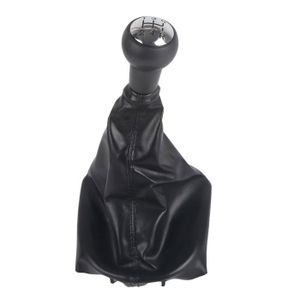 Pommeau De Levier De Vitesses Universel En Cuir Noir - Sufflet Couture éco - Neuf - Pour Voiture