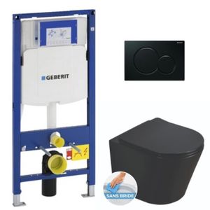 WC - TOILETTES Pack WC Bati-support Geberit + WC Swiss Aqua Techn
