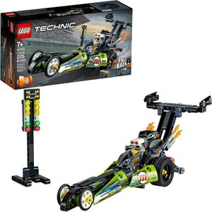 ASSEMBLAGE CONSTRUCTION LEGO Technic 42103 - 2-en-1 Pull-Back - Top Fuel Dragster (225 pieces)