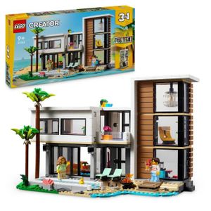 ASSEMBLAGE CONSTRUCTION LEGO® Creator 31153 La maison moderne - À transformer en immeuble de 3 étages ou en chalet