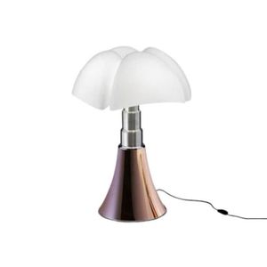 LAMPE A POSER MINI PIPISTRELLO-Lampe LED avec Variateur H35cm Cuivre Martinelli Luce - designé par Gae Aulenti
