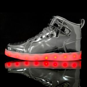BASKET Enfant Chaussure Basket Lumineuse pour Garcon Fille -7 couleurs Led lumière -USB Rechargeable