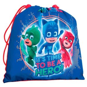 SAC DE SPORT PJ masques Kids 'Il est temps de BE A Hero' Sac de gym-bain, Multicolore, taille unique