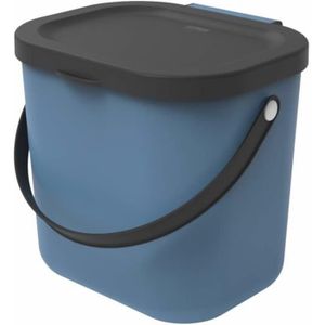 /Blu/Beige Plastica PP Antracite 3 x 40 L Grigio senza BPA 40.0 x 35.8 x 34.0 cm Cappuccino Rotho Albula Set di 3 Sistemi di Separazione dei Rifiuti per la Cucina 