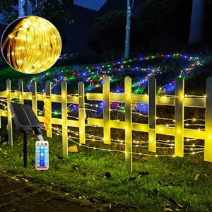 GUIRLANDE D'EXTÉRIEUR Guirlande Lumineuse Solaire D'Extérieur 20 M 200 Led Étanches Ip65 Pour Jardin, Allée, Bord De Piscine, Sapin De Noël, Mariag[J4709]