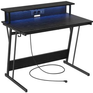 Bureau à LED et Multiprise Intégré Vasagle LWD191B56
