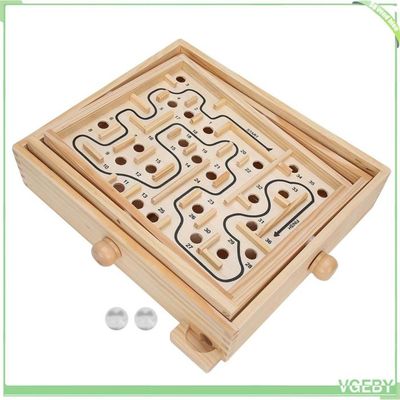 POPOYU Gravity Maze – Jeu De Labyrinthe 3D Avec 2 Billes En Acier, Planche De Gravité, Jouet éducatif IQ, Pour Enfants Dès 5 Ans