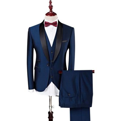 Costume Homme 3 Pièces Grande Taille L-3XL - Veste, Gilet, Pantalon - Élégant Pour Mariage, Bureau, Cérémonie - 9