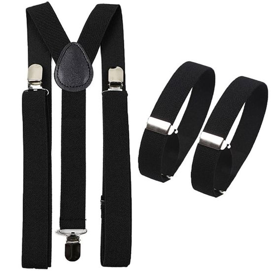 Porte-Jarretelles Punk Borsgye - Lot De 2 En Cuir Synthétique Réglable - Style Gothique Rock - Noir Taille M