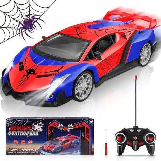 Voiture RC Spider 1:18 - 2.4GHz, Rechargeable, Drift, Pare-chocs - Cadeau Enfant 3-8 Ans