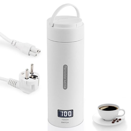 Bouilloire électrique De Voyage 12V/24V Pour Voiture - 450ml - Écran LCD Contrôle Température - Noir - Pour Café, Thé En Déplacement - 12
