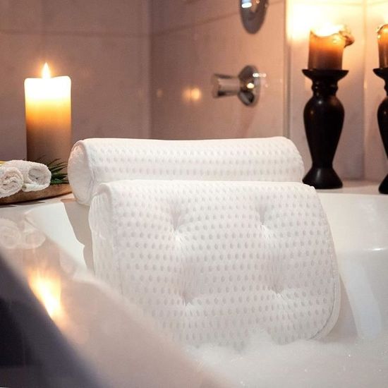 Coussin De Bain Antidérapant Bébé Avec Motif étoiles - Siège Ergonomique Réglable, Maille Respirante, Pour Baignoire Standard
