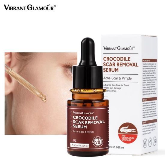 Sérum d’enlèvement de cicatrice Crocodilde, cicatrice d’acné & pimple, soin de peau anticipé