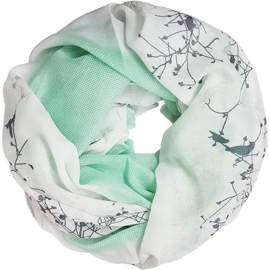 Accessoire élégant Cadeau Tissu Popeline De Viscose Bleu Marine Motif Géométrique Accessoire Cadeau Femme Tendance