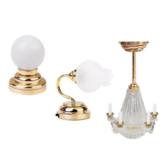 Modèle de lampe de table/de bureau miniature de maison de poupée 4x1/12 Modèle de lampe de table/de bureau miniature de maison de poupée 4x1/12