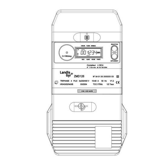 Landis + Gyr L18C4 Compteur Electrique Triphasé agréé EDF 1060A Cdiscount Bricolage
