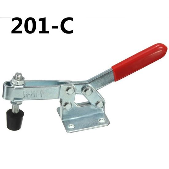 Feedal GH-201 – Lot De 8 Pinces De Serrage Horizontales à Dégagement Rapide – Capacité 27 Kg, Antidérapantes, Pour Atelier, Soudure, Bois