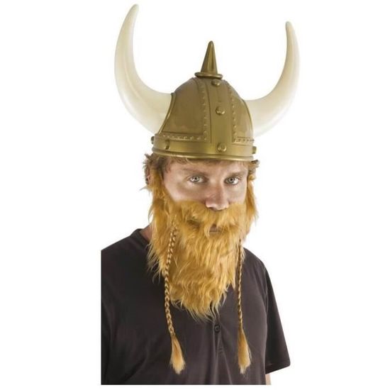 Barbe et Moustache Viking roux adulte (x1) REF/65015 - Cdiscount Jeux ...