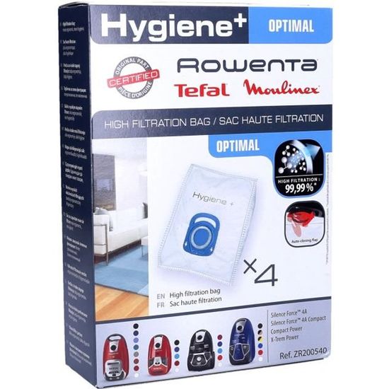 Sac aspirateur rowenta hygiene plus optimal clearance