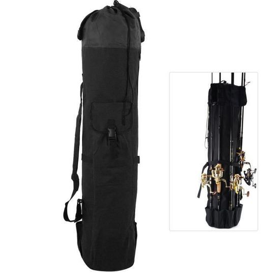Sac De Transport 3 Couches Pour Cannes à Pêche - Longueur 120 Ou 150 Cm, Pliable, Avec Poche Pour Moulinets