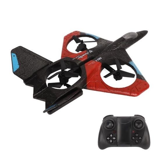 Avion Télécommandé RC Avec LED - 2.4GHz, Mousse EPP Résistante, Autonomie 15 Min, Pour Enfants Et Débutants (Cadeau Noël/Anniversaire)