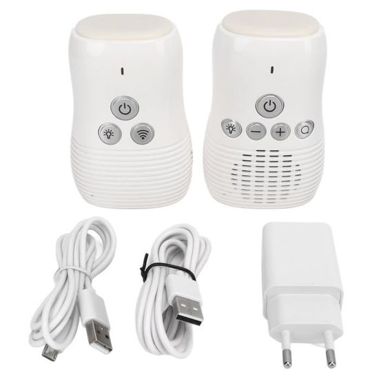 Moniteur Bébé Audio Bidirectionnel 2,4 GHz – Veilleuse, Portée 200m, Surveillance Numérique