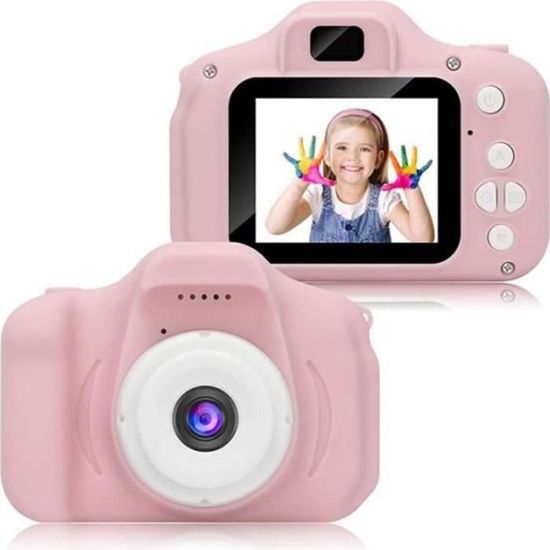 MSD Cadeau 3-8 ans fille joie caméra enfant enfant appareil photo numérique  enfants vidéo jouet électronique rose cadeau anniversa - Cdiscount Jeux -  Jouets
