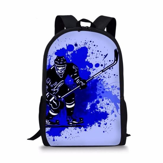 AF9511C -Sacs d'école imprimés de Hockey sur glace pour enfants,sac à dos pour filles et garçons,sac à livres,sac d'école o