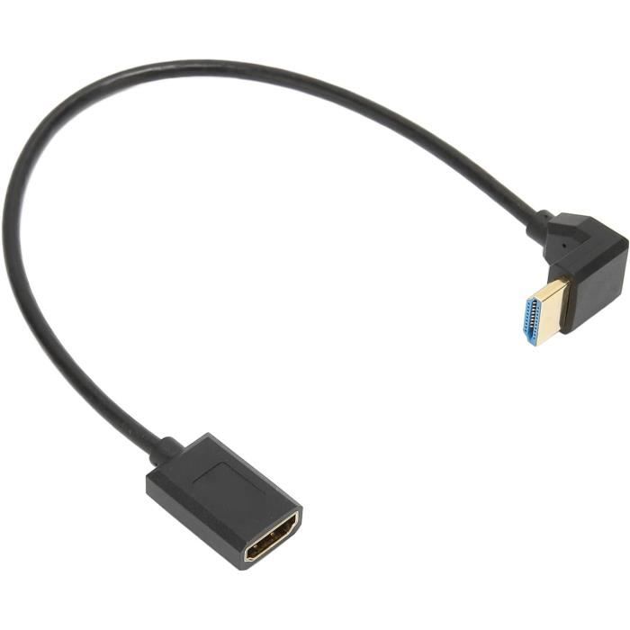 Twozoh Câble Extension HDMI Mâle Vers Femelle 1M Nylon Tressé 4K@60Hz