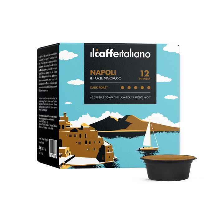 120 Capsules de Café Napoli compatibles avec machines Lavazza A Modo mio - A modo mio 120 x Dosettes - Il Caffè Italiano