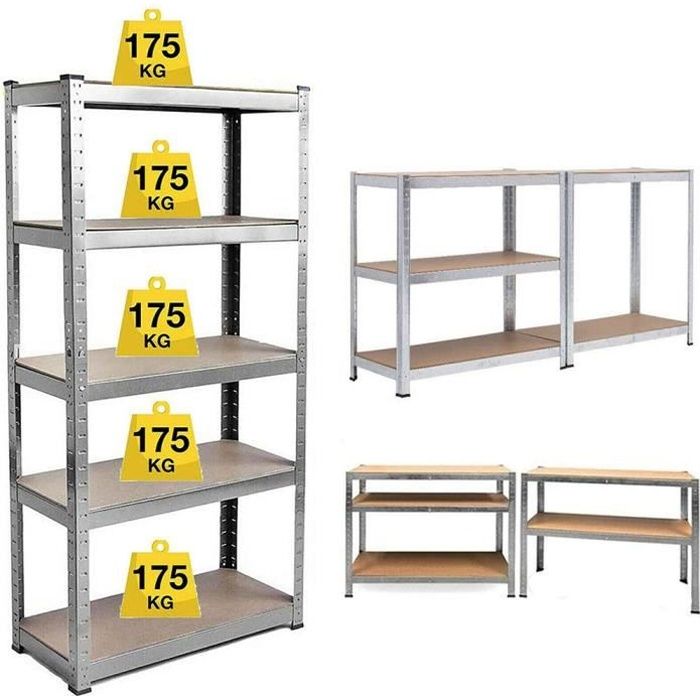 Viyiduo - Étagère de rangement pour Garage/Dépôt 180 * 90 * 40CM Haute qualité