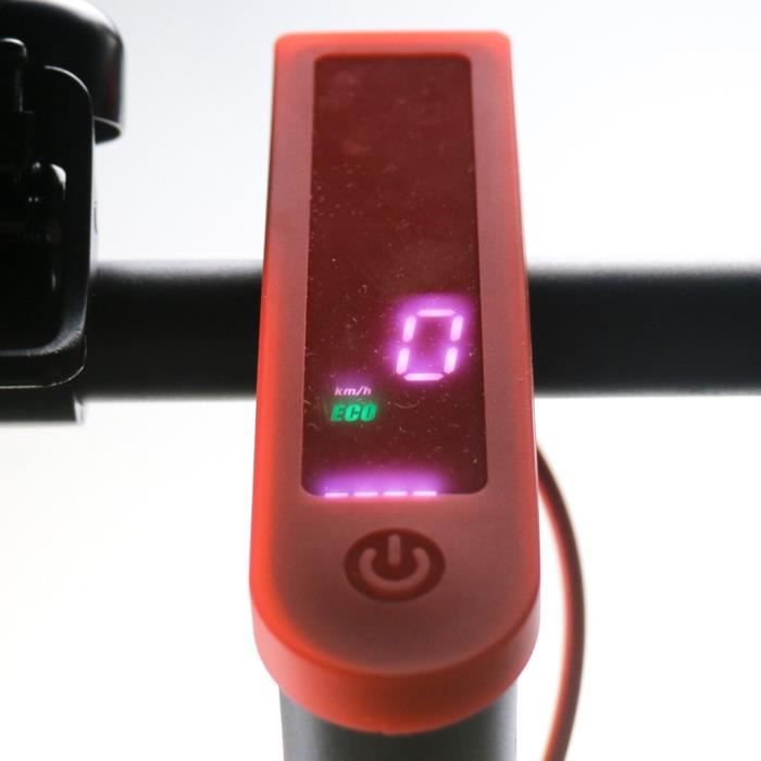 Housse en Silicone D'éCran Bluetooth pour Trottinette électrique Xiaomi M365 et Pro Affichage LED Tableau de Bord Rouge